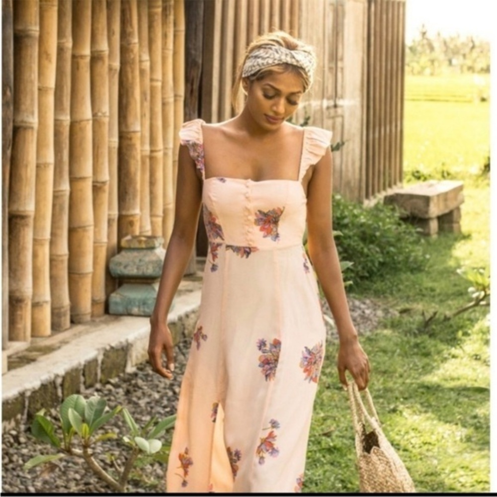 NWT Flynn Skye Bardot Maxi Dress